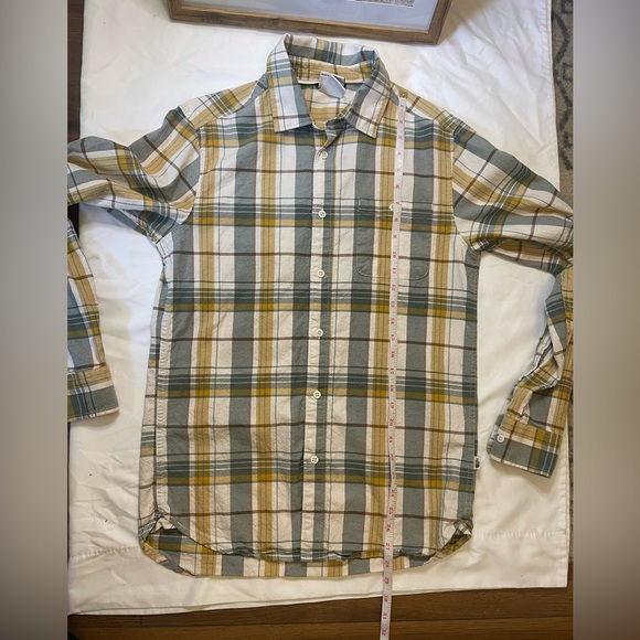 Mens The North Face size small yellow/green Hayden Pass 2.0 plaid button up - Picture 11 of 12